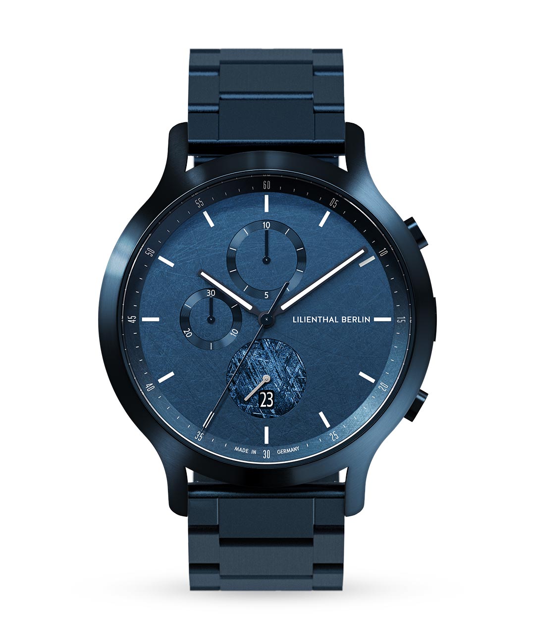 Chronograph LE Meteorite II - stainless steel blue | Lilienthal 