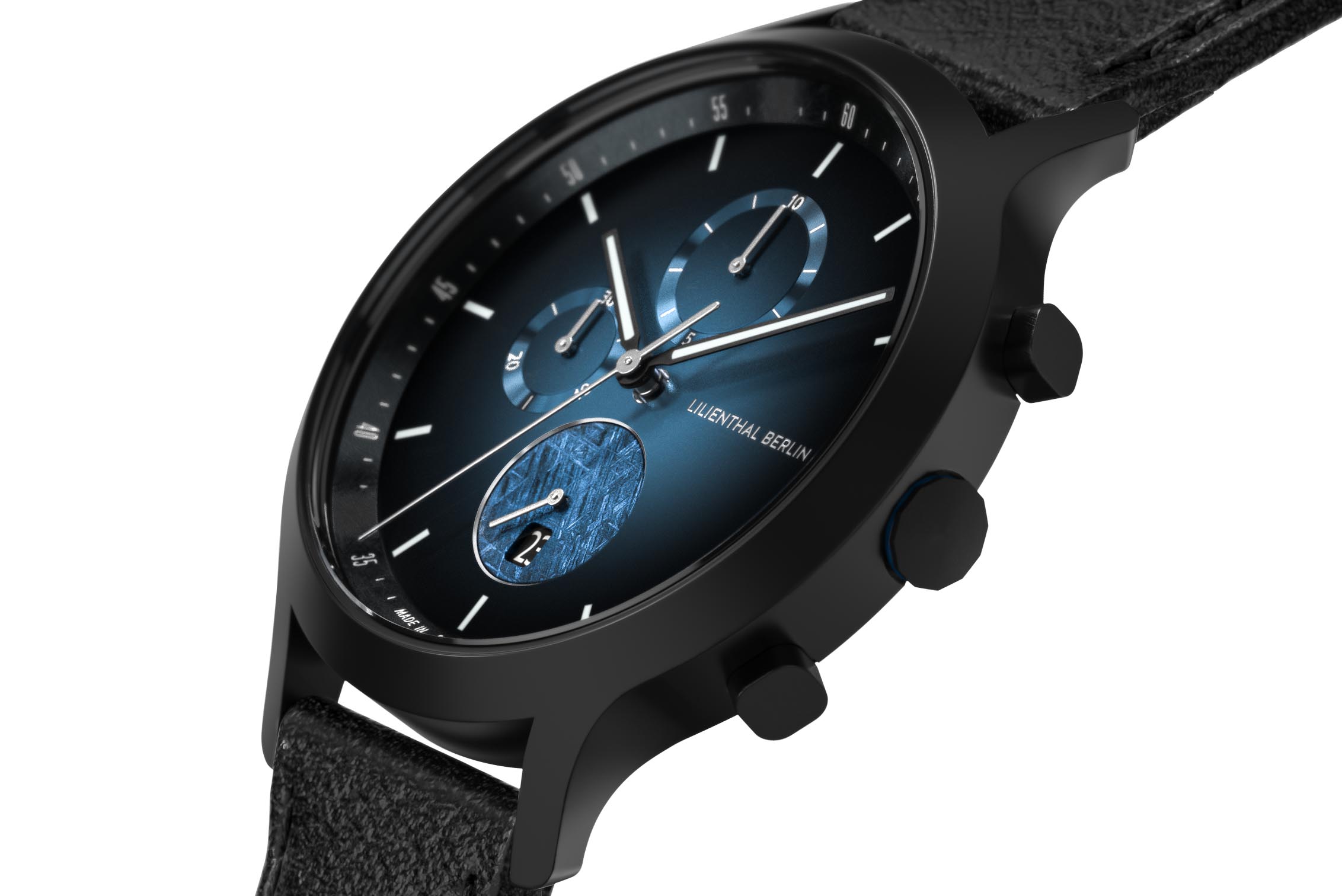 Chronograph Meteorite IV - leather black | All Watches | Watches ...
