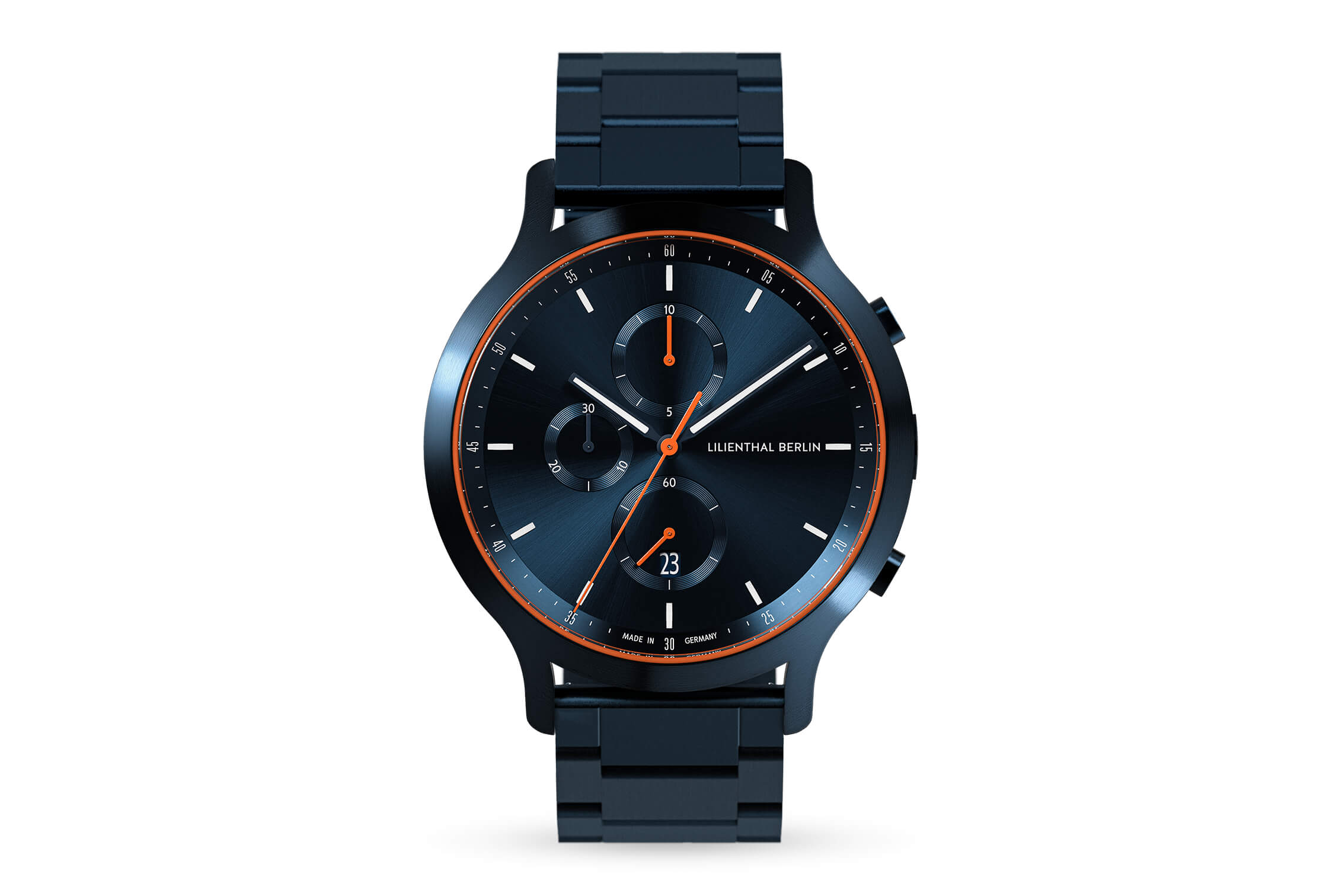 lilienthal berlin chronograph blue orange