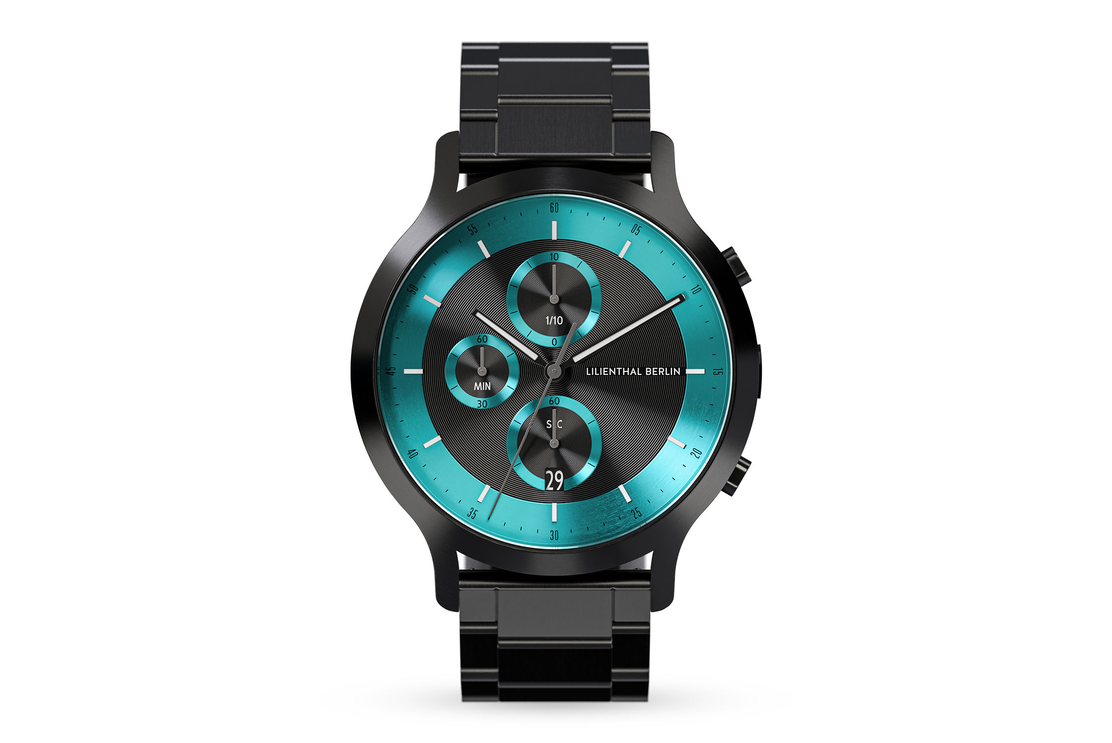 【セール】福袋のファッション通販 Chronograph LP Black Cyan - Stainless Steel black | All 時計