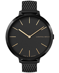 Rosalux Black Gold - Mesh black | All Watches | Watches | Lilienthal Berlin  - Award-winning Designs