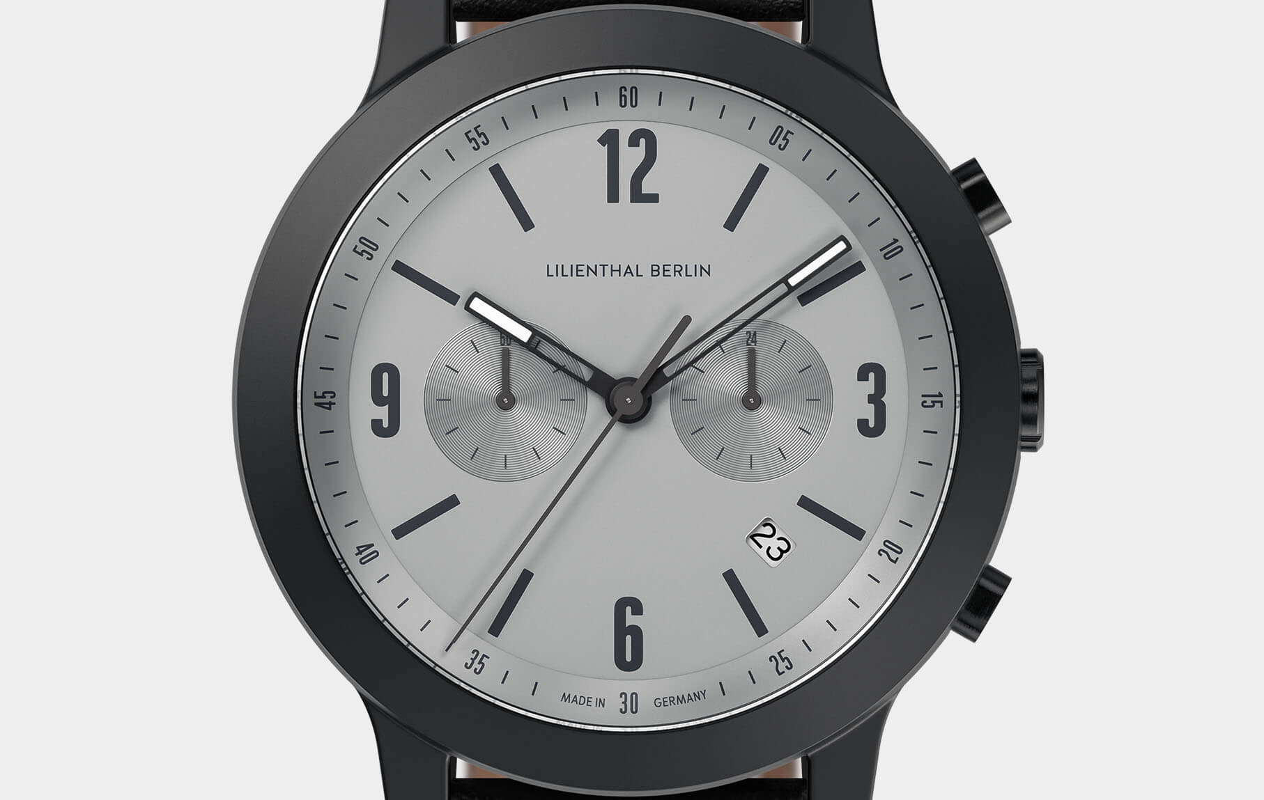 Chrono Miles #02 - leather black | All Watches | Watches | Lilienthal 