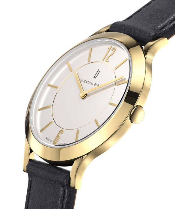 Classic XS Gold White Leather black All Watches Watches Lilienthal Berlin Award winning Designs