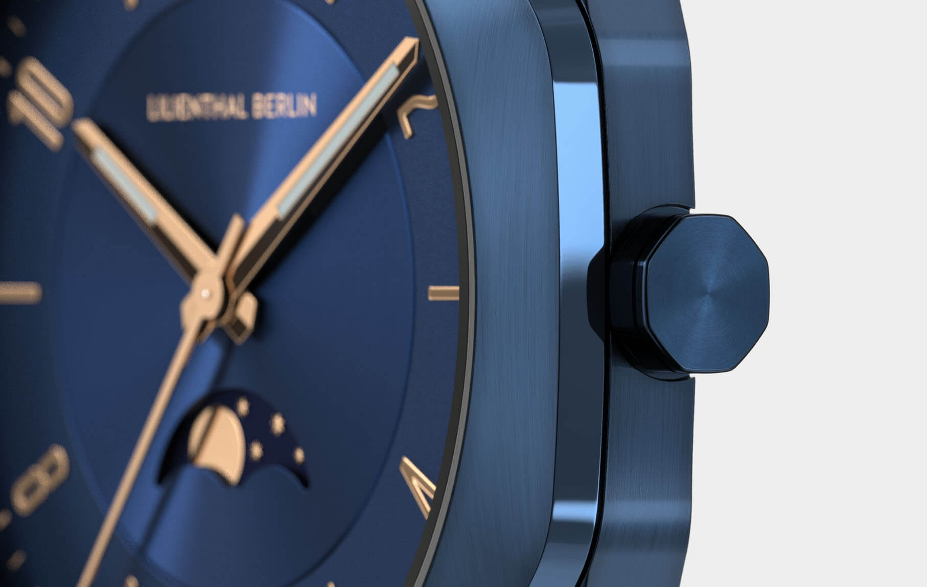 Octamoon Blue Rose Gold - Stainless Steel blue | All Watches 