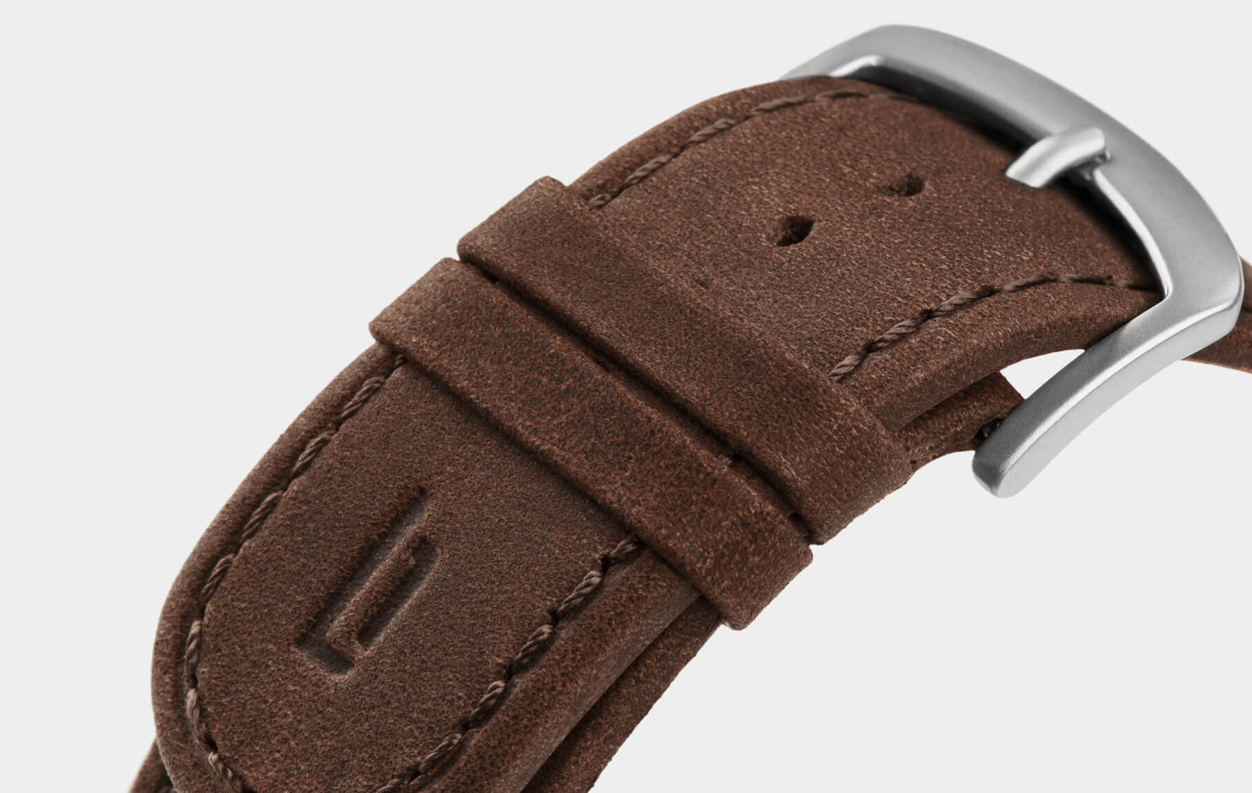 - | Berlin brown silver - Award-winning Designs Lilienthal dark strap Leather