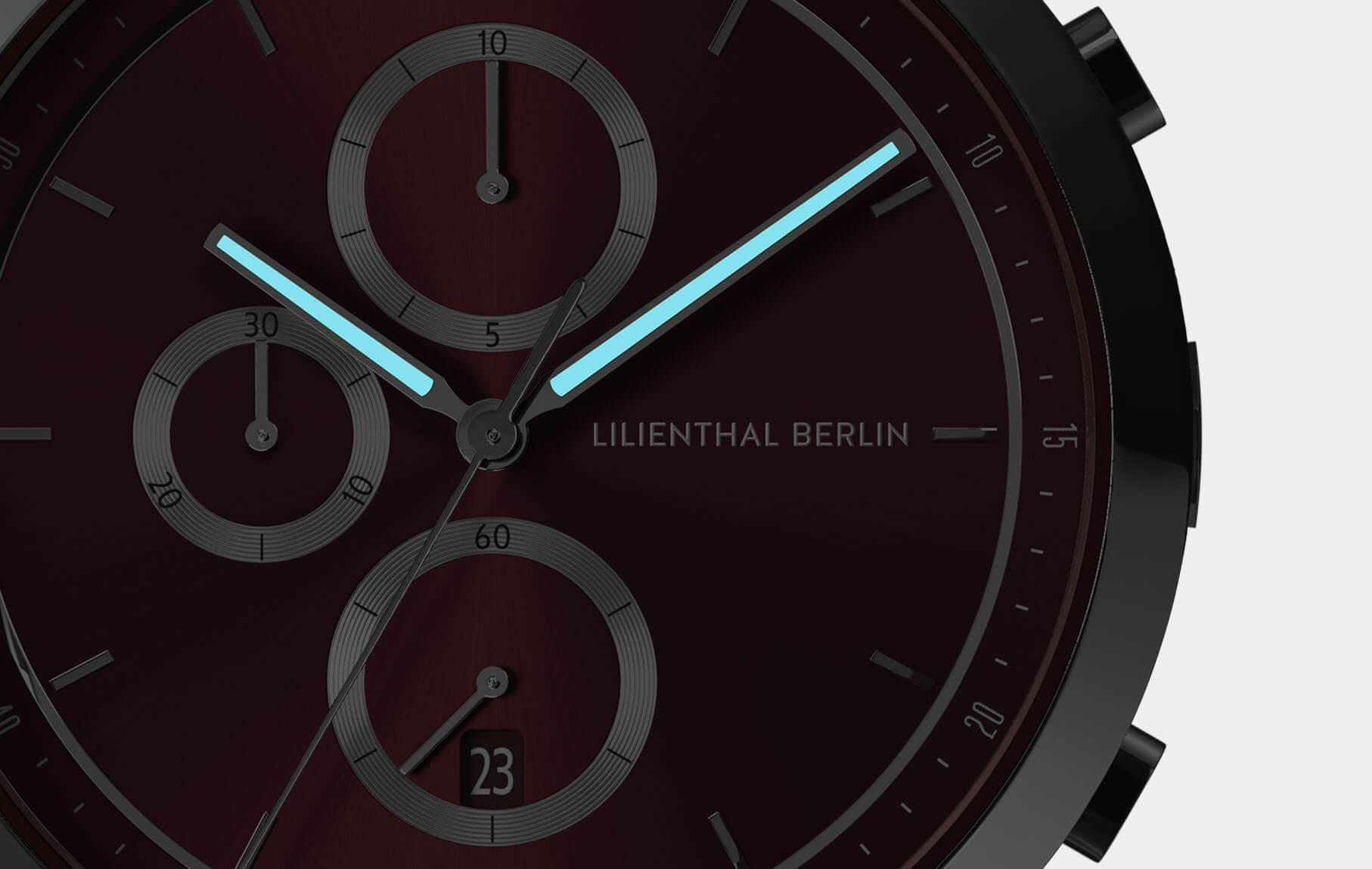Chronograph Silver Bordeaux | All Watches | Lilienthal Berlin