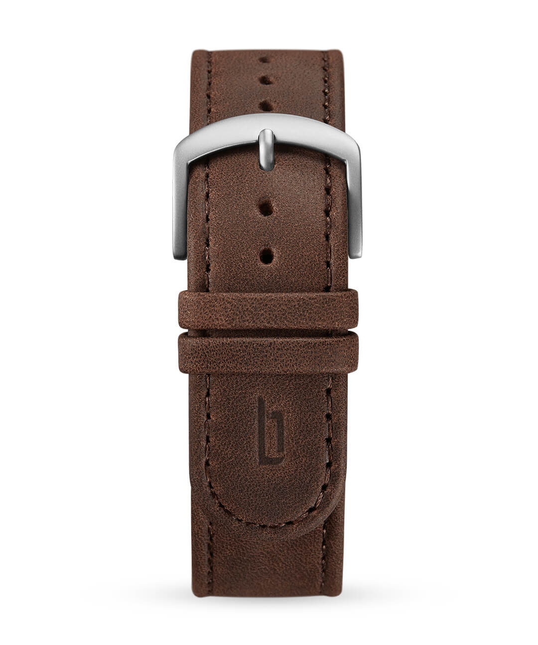 Berlin Lilienthal - Designs Award-winning strap dark | Leather silver - brown